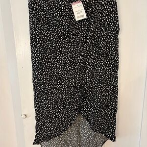 NWT Black and White Midi Skirt